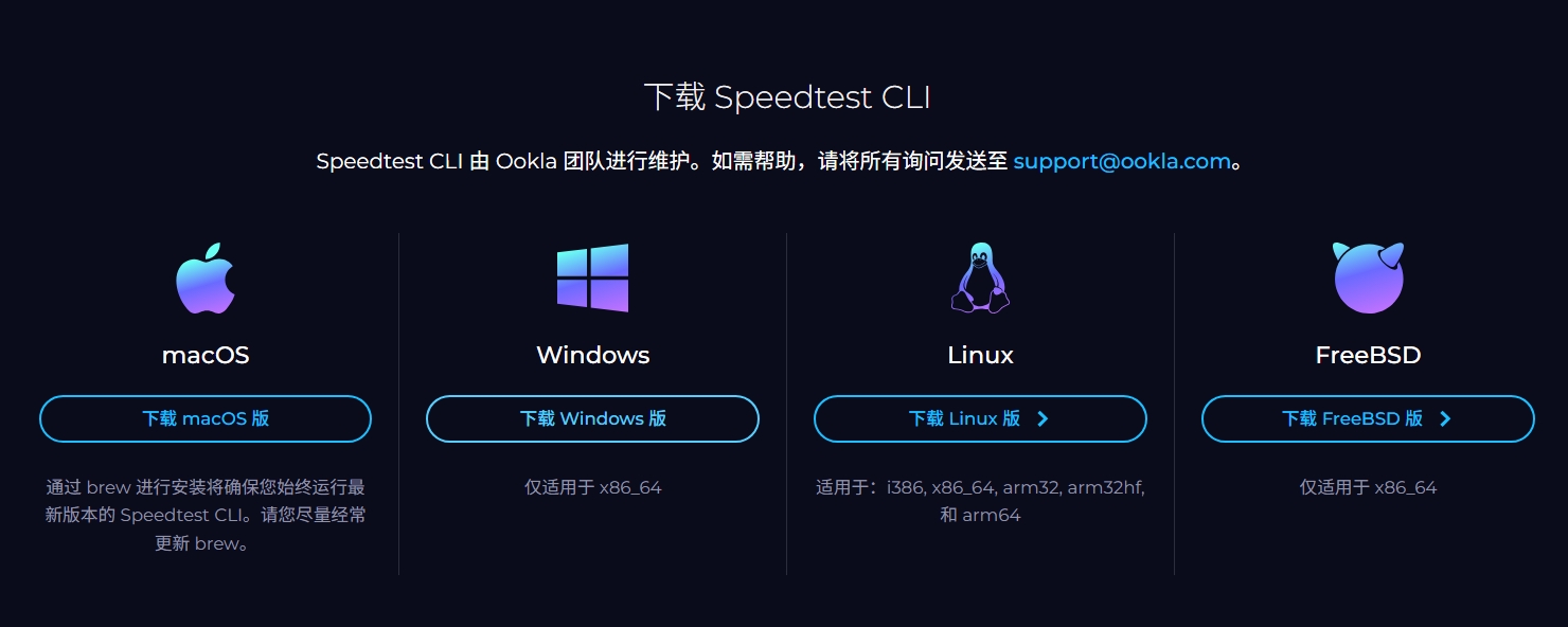 下载 SpeedTest-CLI